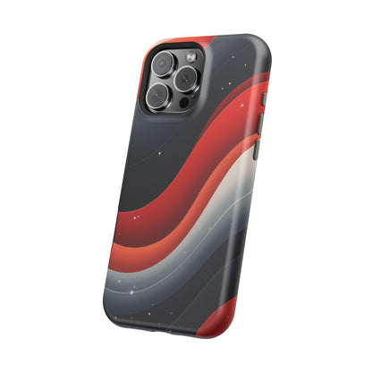 Celestial Waves iPhone Case - Galaxy Space Design, Aesthetic Gift Idea