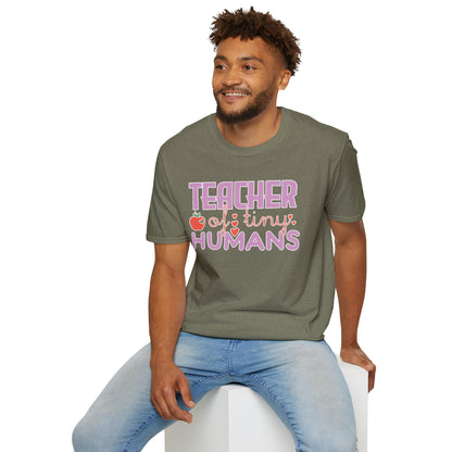 Teacher Appreciation Gift - “Teacher of Tiny Humans” Cute Tee, Preschool Teacher Shirt, Kindergarten Educator Gift