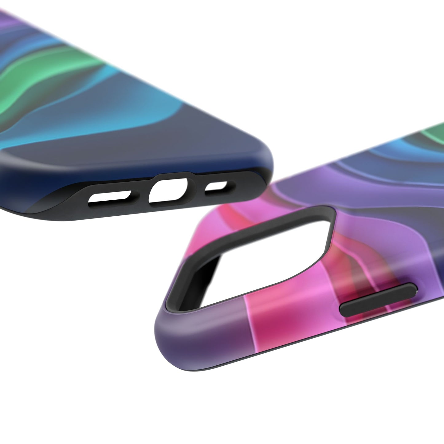 Rainbow Wave Phone Case - Colorful Abstract Design | Aesthetic iPhone Case | Trendy Gifts for Her | Vivid Gradient Art
