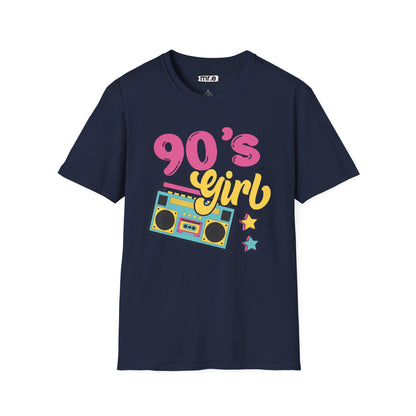 "90’s Girl" T-Shirt – Retro Throwback Tee | Nostalgic 90s Vibe Graphic Shirt for Girls & Women | Vintage Pop Culture Fashion Tee