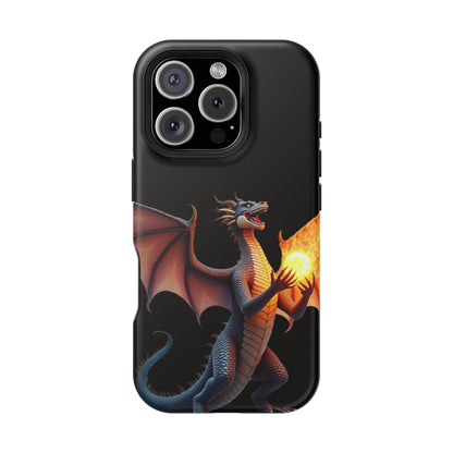 Dragon Fantasy MagSafe® iPhone Tough Case – Stunning Solid Design Protective Cover with Mythical Design