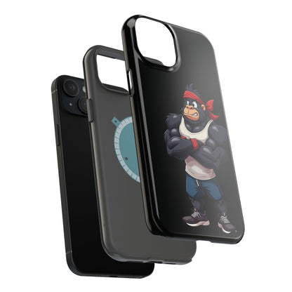 Red Band Gym Gorilla Phone Case – Fierce Style Meets Tough Protection