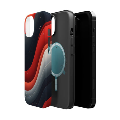 Celestial Waves iPhone Case - Galaxy Space Design, Aesthetic Gift Idea
