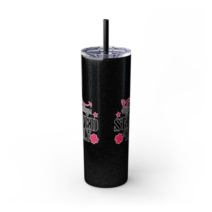 20oz Skinny Tumbler - 'Fresh Sarcasm Served Daily' Witty Insulated Drinkware