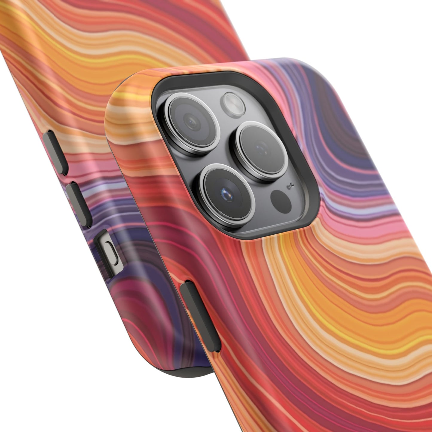 Lava Flow iPhone Case - Abstract Swirl Design, Trendy Aesthetic Gift Idea