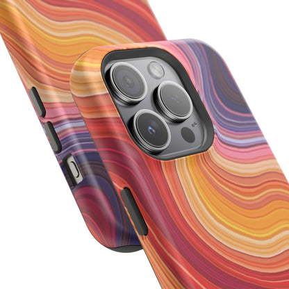 Lava Flow iPhone Case - Abstract Swirl Design, Trendy Aesthetic Gift Idea