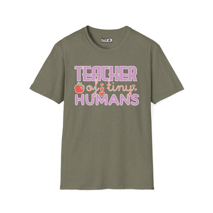 Teacher Appreciation Gift - “Teacher of Tiny Humans” Cute Tee, Preschool Teacher Shirt, Kindergarten Educator Gift