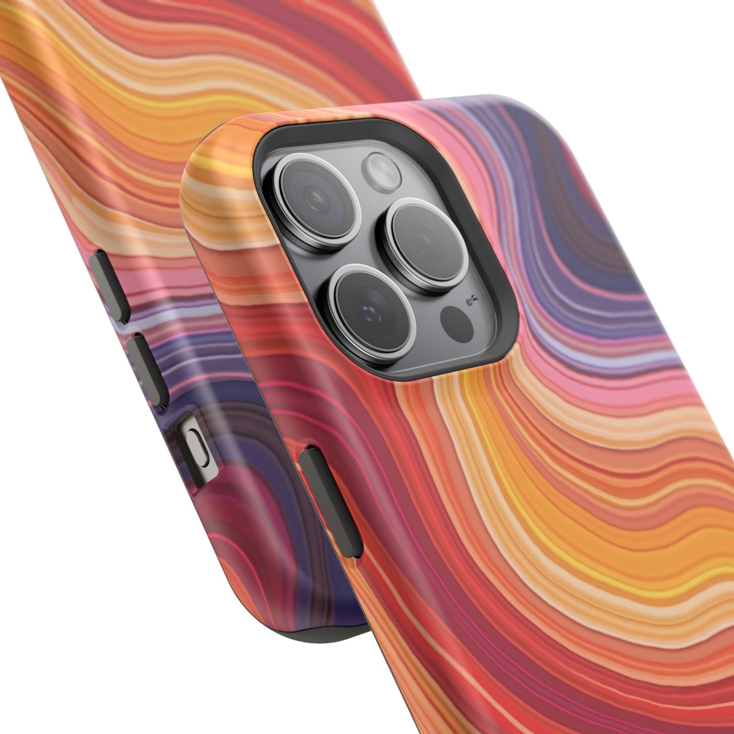 Lava Flow iPhone Case - Abstract Swirl Design, Trendy Aesthetic Gift Idea