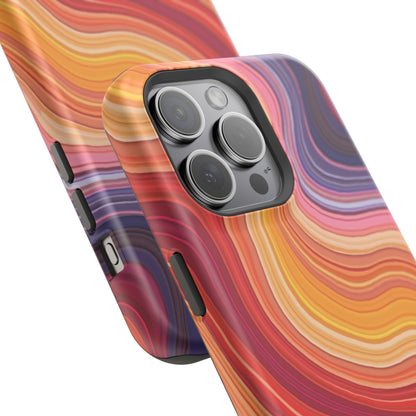 Lava Flow iPhone Case - Abstract Swirl Design, Trendy Aesthetic Gift Idea