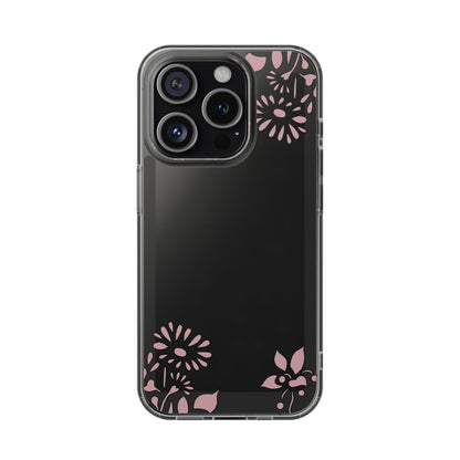 Elegant Floral Clear Phone Case – Minimalist Chic Protection