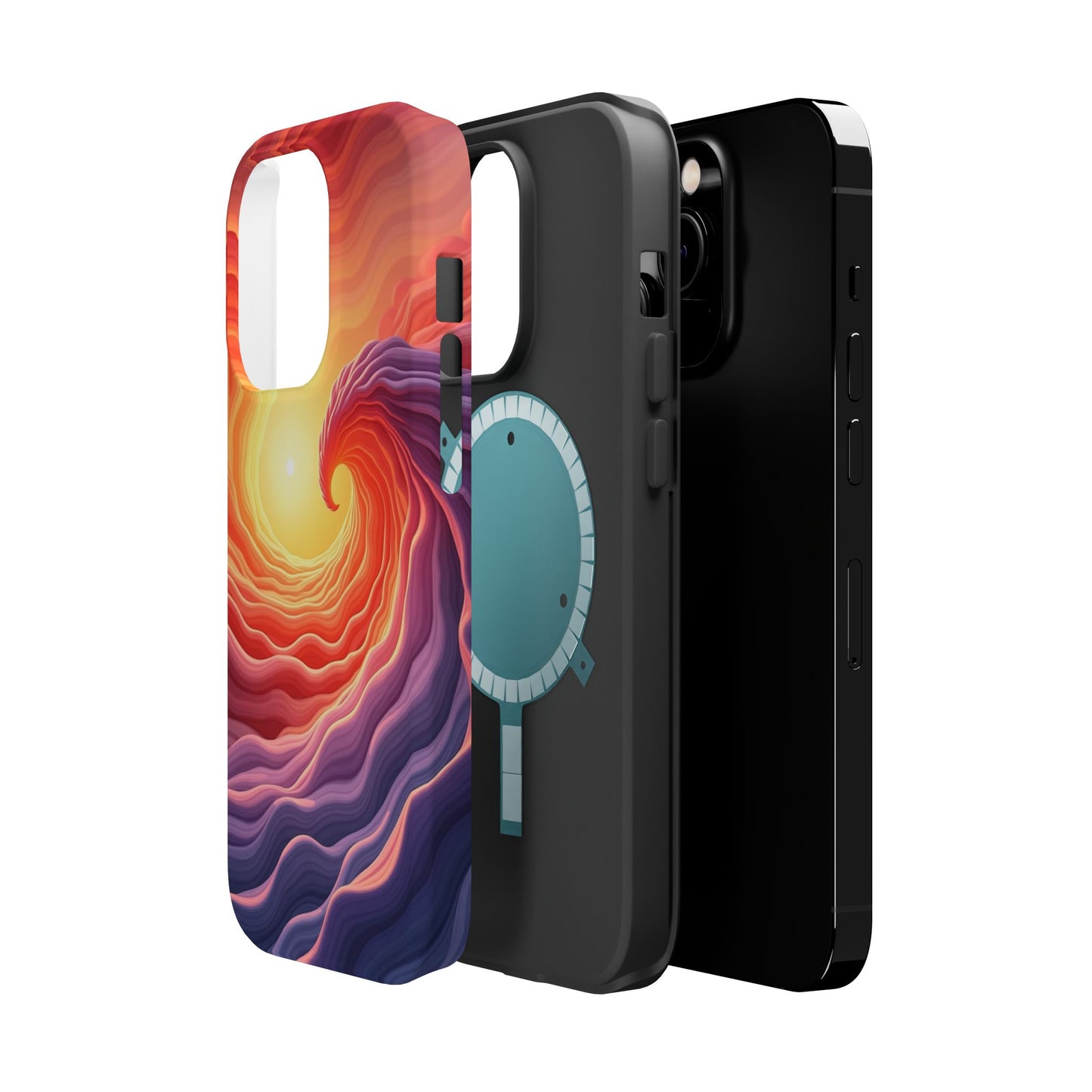 Sunburst Wave iPhone Case - Ocean Sunset Design, Aesthetic Beach Gift Idea