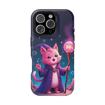 Magical Cat Sorcerer iPhone Case - Cute Fantasy Gift for Cat Lovers