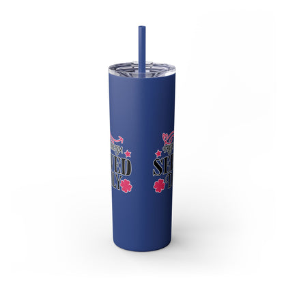 20oz Skinny Tumbler - 'Fresh Sarcasm Served Daily' Witty Insulated Drinkware