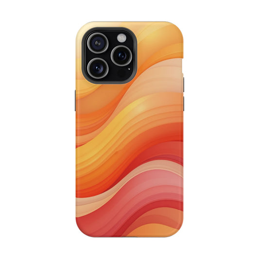 Sunset Phone Case - Aesthetic iPhone Case | Warm Gradient Wave Design | Gifts for Her | Beachy Summer Vibes