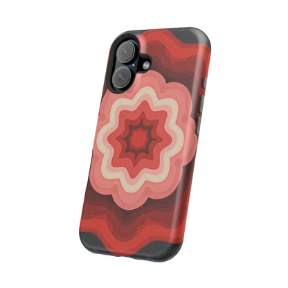 Retro Flower Phone Case - Aesthetic iPhone Case, 70s Inspired Gift, Groovy Pattern Design