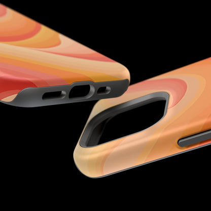 Retro Wave Phone Case - 70s Inspired Aesthetic | Orange Gradient iPhone Case | Gifts for Her | Vintage Style Sun Design