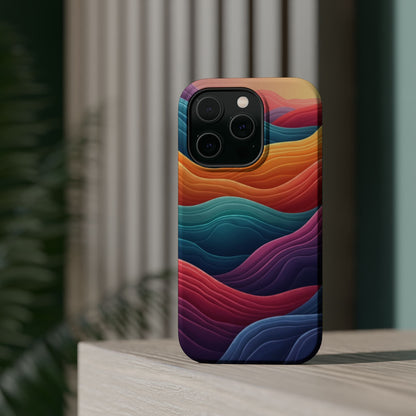 Abstract Wave Phone Case - Aesthetic iPhone Case, Pastel Gift Idea, Trendy Summer Accessory