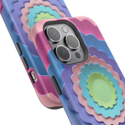 Layered Bloom iPhone Case - Pastel Flower Design, Cute Aesthetic Gift Idea