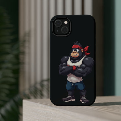 Red Band Gym Gorilla Phone Case – Fierce Style Meets Tough Protection