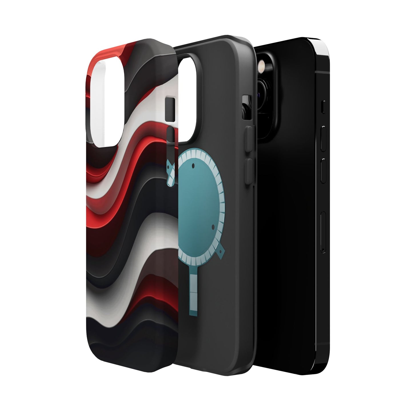 Statement Wave Phone Case - Aesthetic iPhone Case, Edgy Gift Idea, Trendy Summer Accessory