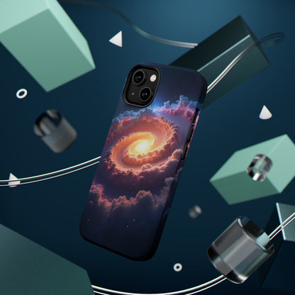 Ethereal Spiral Galaxy Phone Case for iPhone | Dreamy Aesthetic Slim Protective Cover