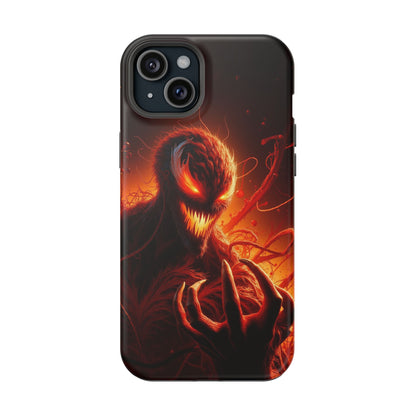 Fiery Alien Phone Case - Aesthetic iPhone Case | Sci-Fi Art Design | Gifts for Him | Unique Phone Accessories