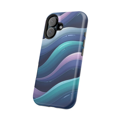 Blue Wave Phone Case - Aesthetic iPhone Case | Dark Moody Gradient Design | Gifts for Her | Unique Art Print