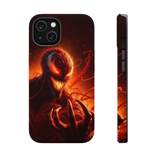 Fiery Alien Phone Case - Aesthetic iPhone Case | Sci-Fi Art Design | Gifts for Him | Unique Phone Accessories