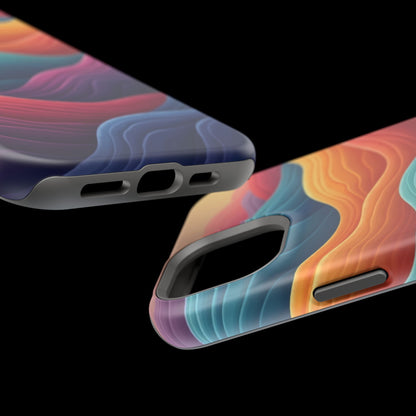 Abstract Wave Phone Case - Aesthetic iPhone Case, Pastel Gift Idea, Trendy Summer Accessory