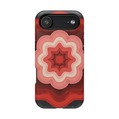 Retro Flower Phone Case - Aesthetic iPhone Case, 70s Inspired Gift, Groovy Pattern Design