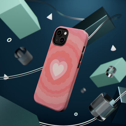 Heart Ripple iPhone Case - Cute Pink Aesthetic - Kawaii Gift for Her