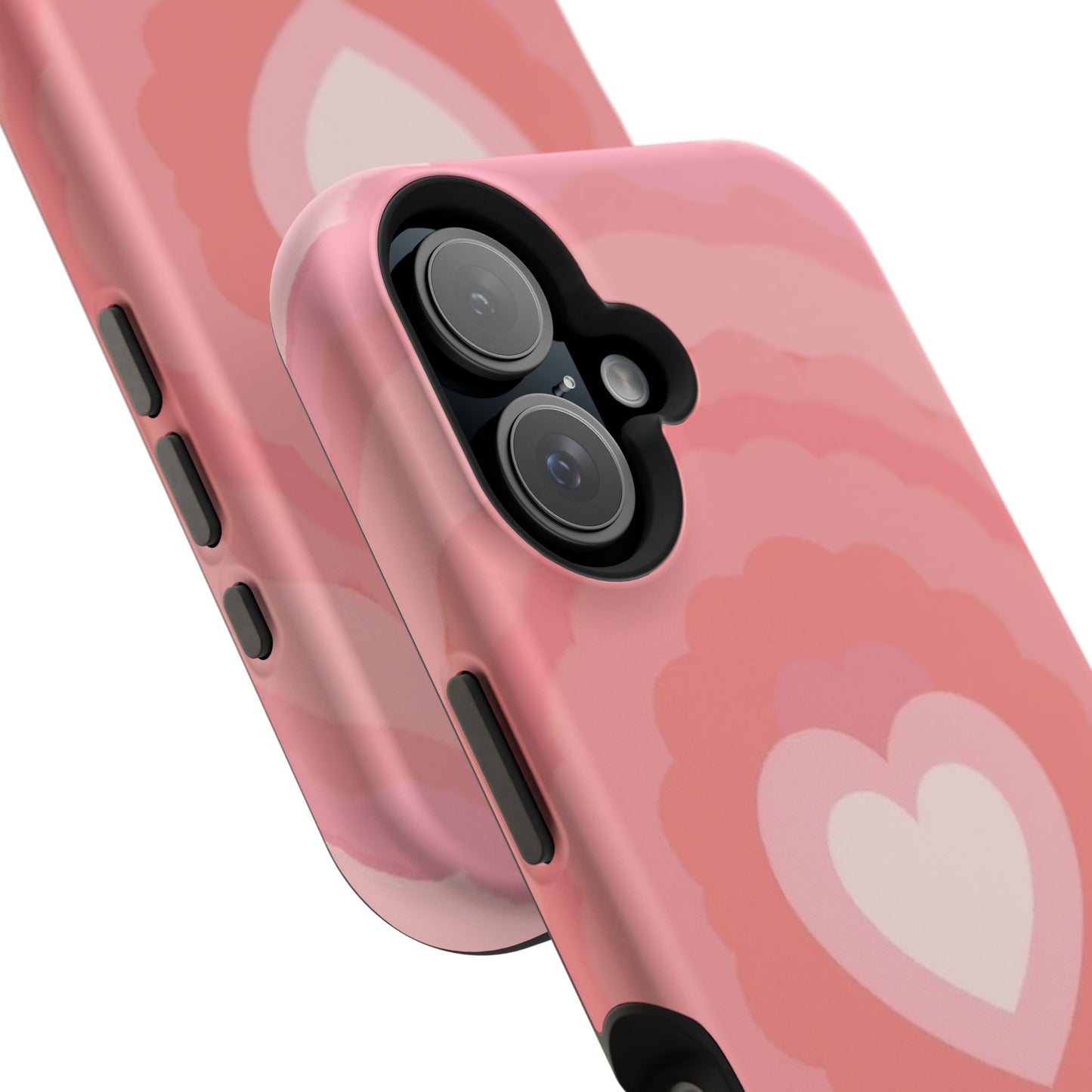 Heart Ripple iPhone Case - Cute Pink Aesthetic - Kawaii Gift for Her