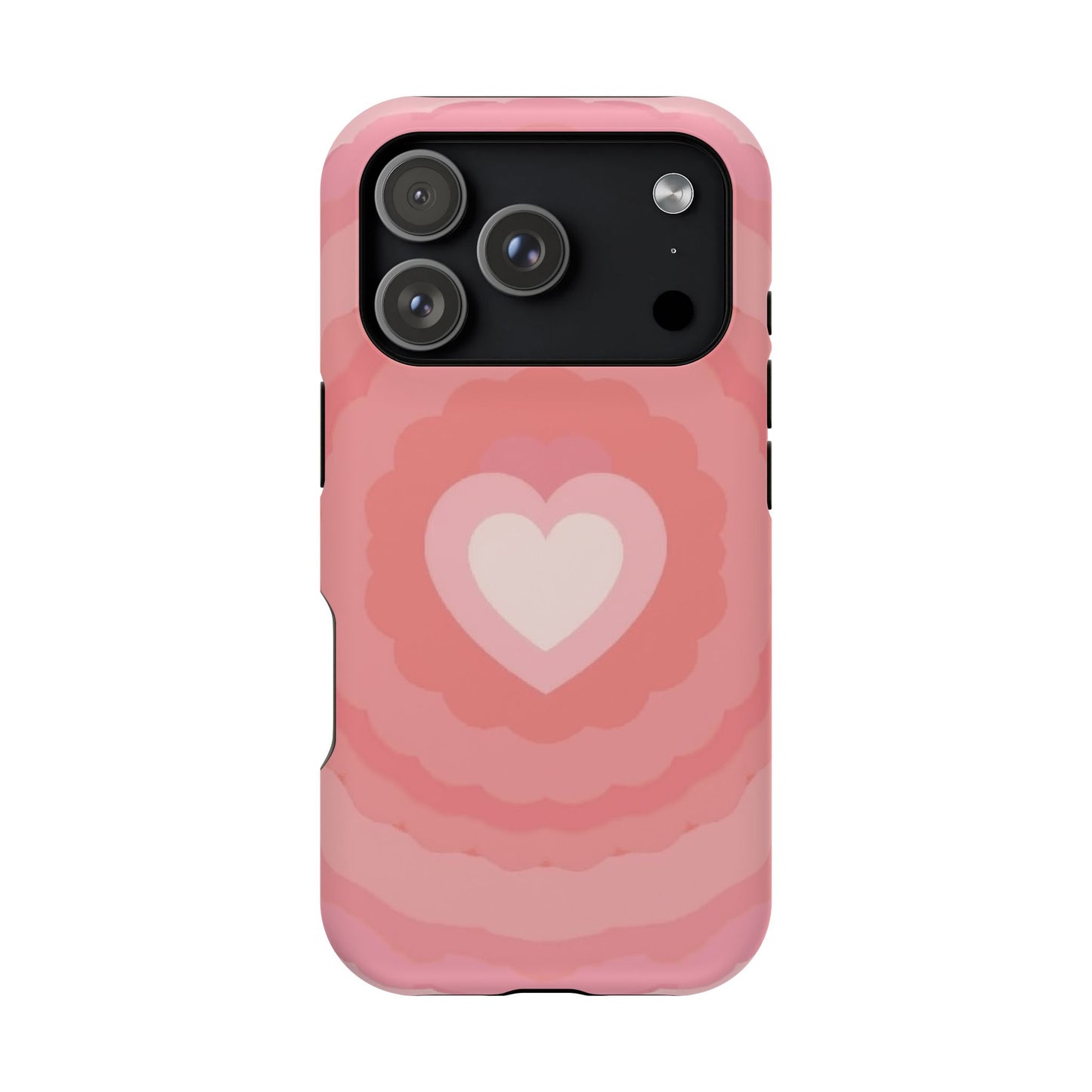 Heart Ripple iPhone Case - Cute Pink Aesthetic - Kawaii Gift for Her