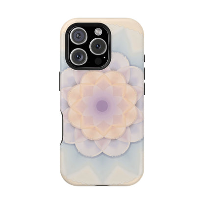 Pastel Mandala Phone Case - Aesthetic iPhone Case, Floral Gift Idea, Spiritual Zen Design