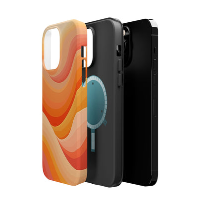 Retro Wave Phone Case - 70s Inspired Aesthetic | Orange Gradient iPhone Case | Gifts for Her | Vintage Style Sun Design