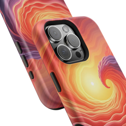 Sunburst Wave iPhone Case - Ocean Sunset Design, Aesthetic Beach Gift Idea