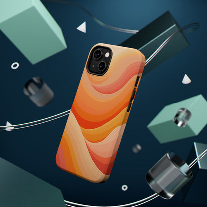 Retro Wave Phone Case - 70s Inspired Aesthetic | Orange Gradient iPhone Case | Gifts for Her | Vintage Style Sun Design