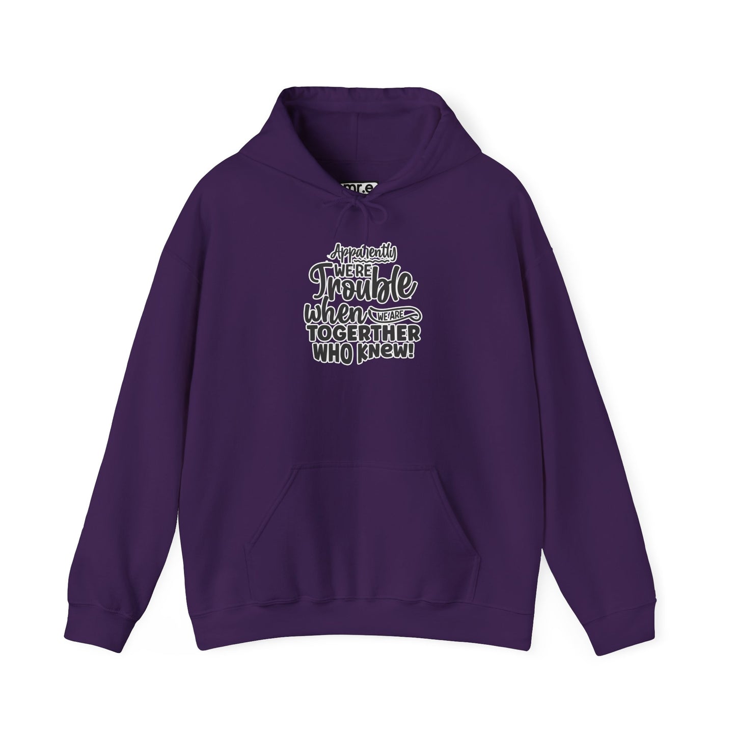 Apparently We're Trouble Hoodie – Fun & Bold Friendship