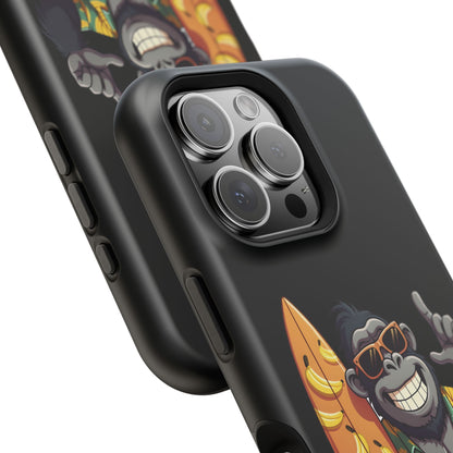 Banana Vibes Surf Gorilla Phone Case – Tropical Chill Meets Jungle Fun