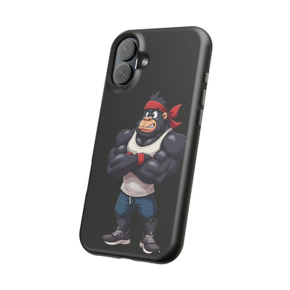 Red Band Gym Gorilla Phone Case – Fierce Style Meets Tough Protection