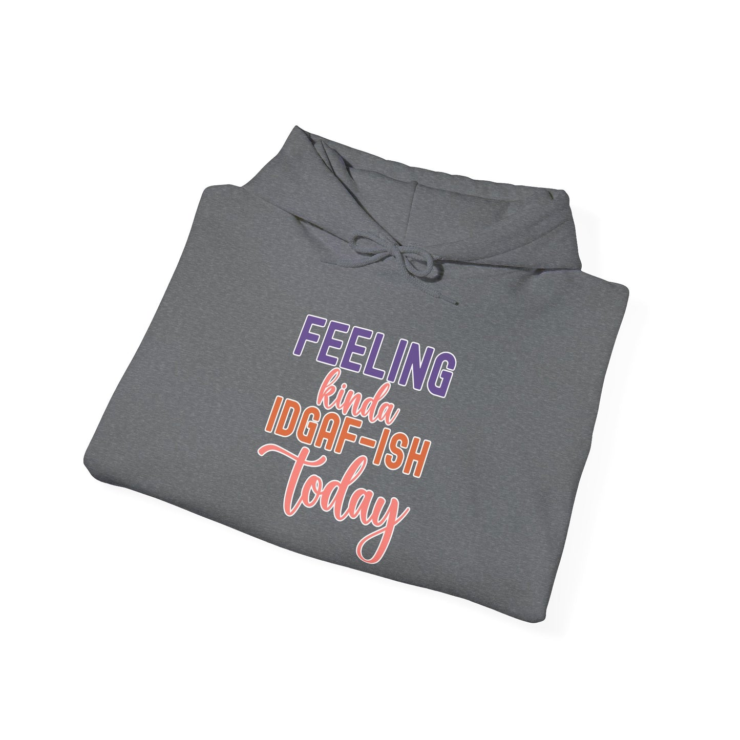 Feeling Kinda IDGAF-ish Today Hoodie Funny and Sassy Graphic Available in Multiple Colors & Sizes