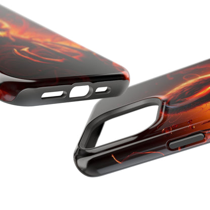 Fiery Alien Phone Case - Aesthetic iPhone Case | Sci-Fi Art Design | Gifts for Him | Unique Phone Accessories