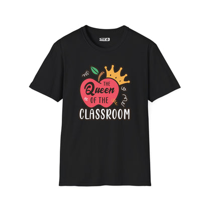 Teacher Shirt - Queen of the Classroom Tee, Gift for Teachers, Appreciation Gift, Cute Educator Graphic Top, Back to School Outfit