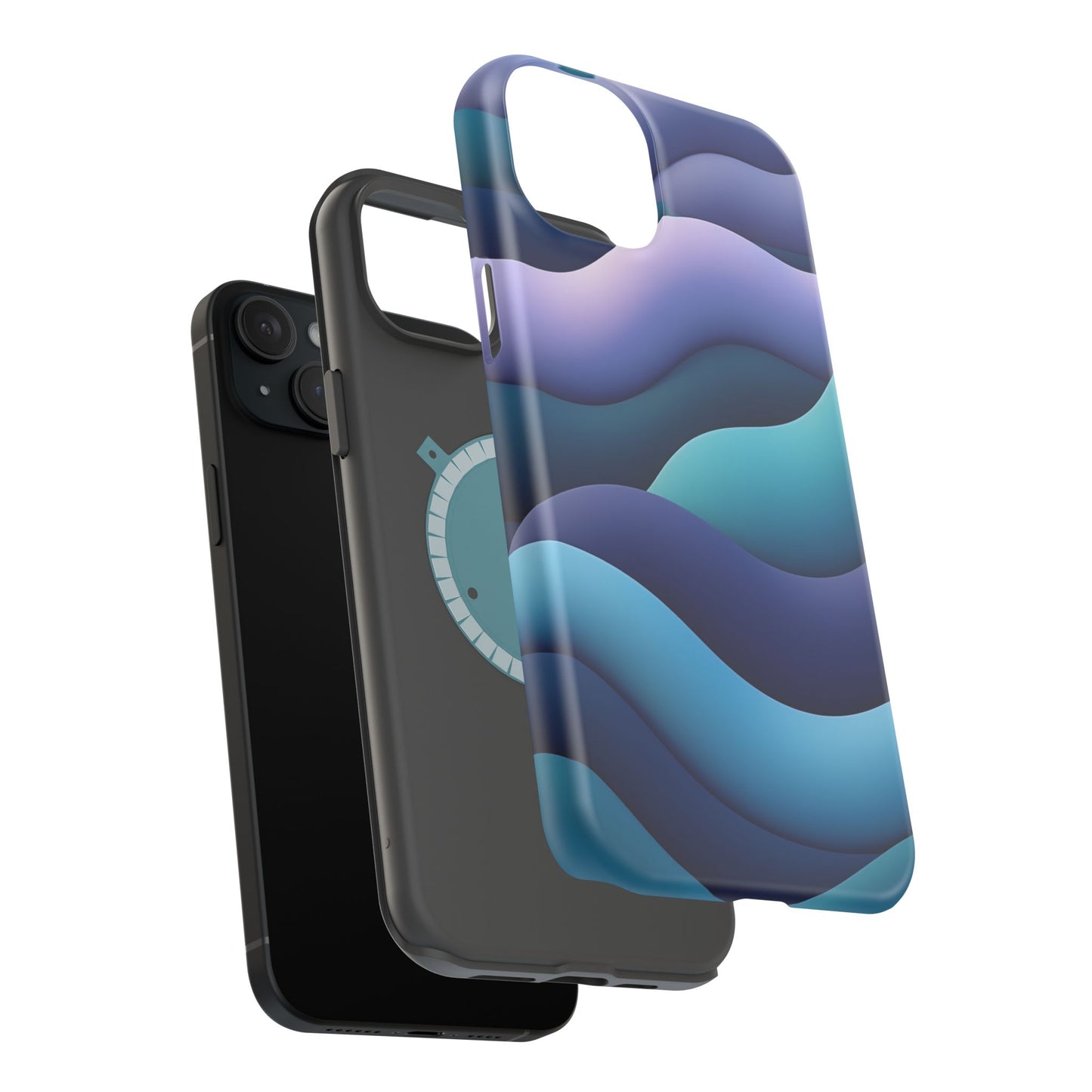 Blue Wave Phone Case - Aesthetic iPhone Case, Calming Gift Idea, Minimalist Summer Accessory