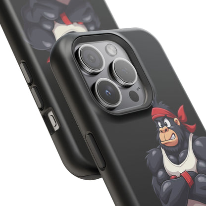 Red Band Gym Gorilla Phone Case – Fierce Style Meets Tough Protection