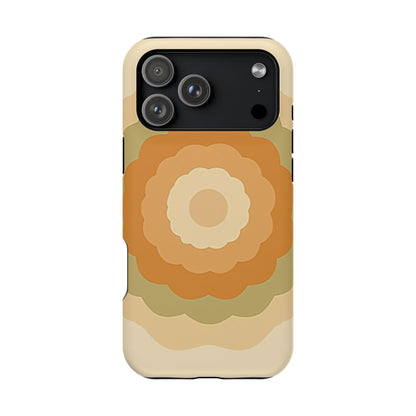Retro Bloom iPhone Case - 70s Floral Design, Vintage Aesthetic Gift Idea