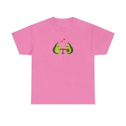 Cute Avocado Couple T-Shirt – “Avocuddles Date Night” – Funny Romantic Tee for Foodie Lovers & Veggie Fans