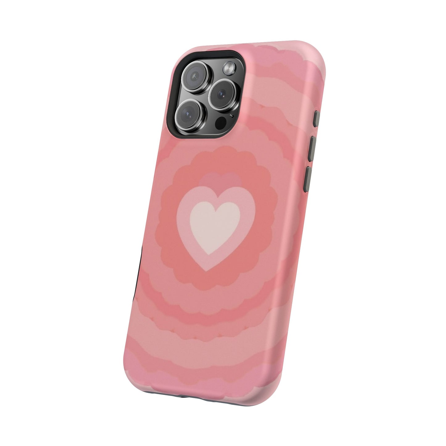 Heart Ripple iPhone Case - Cute Pink Aesthetic - Kawaii Gift for Her