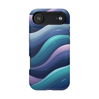 Blue Wave Phone Case - Aesthetic iPhone Case | Dark Moody Gradient Design | Gifts for Her | Unique Art Print