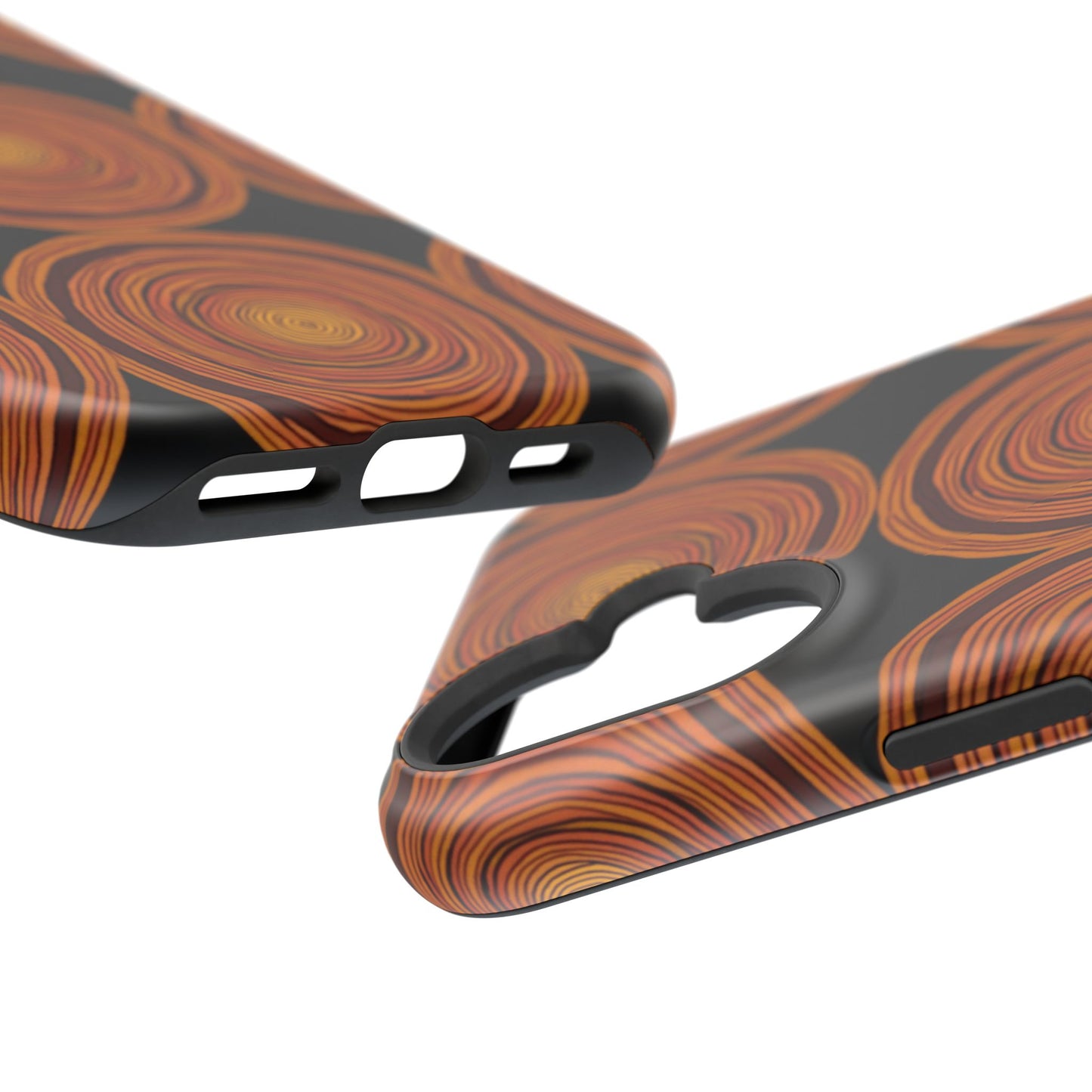 Rustic Swirl iPhone Case - Boho Wood Grain Pattern - Aesthetic Phone Accessories